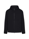 Woolrich Pacific Slim-fit Hooded Jacket In Black