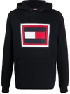 TOMMY HILFIGER EMBOSSED LOGO HOODIE