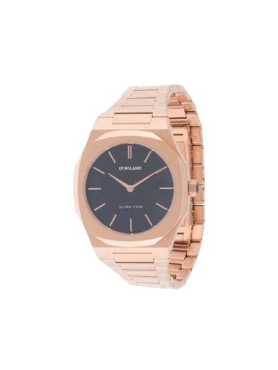 D1 Milano Ultra Thin Rose Night 34mm In Gold