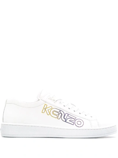 Kenzo Sneakers In White Leather