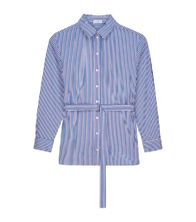 Claudie Pierlot Belted Striped Shirt