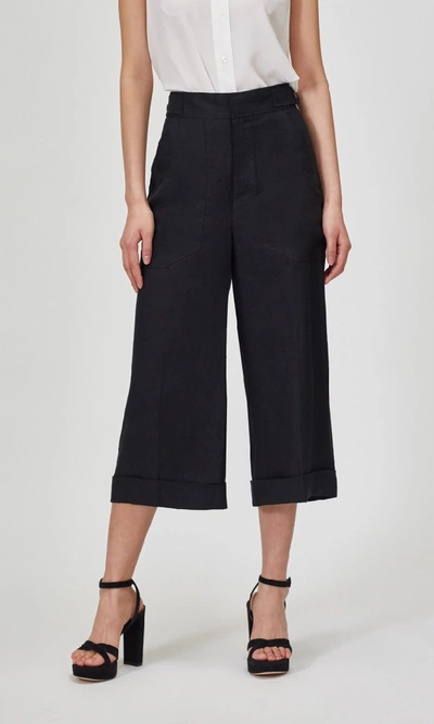 Equipment Kalil Cropped Cargo Pants In True Black
