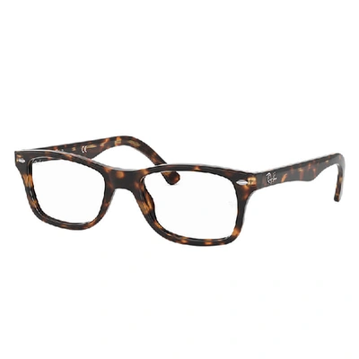 Ray Ban Rb5228 Eyeglasses Tortoise Frame Clear Lenses 53-17 In Dark Havana