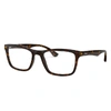 Ray Ban Rb5279 Eyeglasses Tortoise Frame Clear Lenses 55-18 In Dark Havana