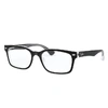 Ray Ban Rb5286 Eyeglasses Black Frame Clear Lenses 51-18 In Black