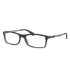 Ray Ban Rb7017 Eyeglasses Gunmetal Frame Clear Lenses 54-17 In Black On Green
