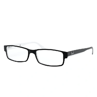 Ray Ban Rb5114 Eyeglasses Black Frame Clear Lenses 52-16