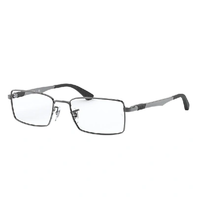 Ray Ban Rb6275 Eyeglasses Gunmetal Frame Clear Lenses 52-17