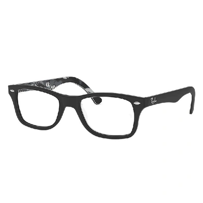 Ray Ban Rb5228 Eyeglasses Black Frame Clear Lenses Polarized 50-17