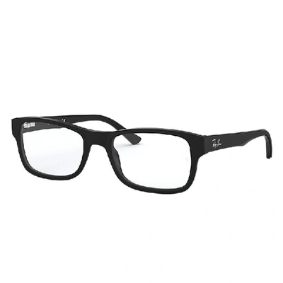 Ray Ban Rb5268 Eyeglasses Black Frame Clear Lenses 52-17