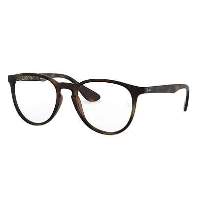 Ray Ban Erika Optics Eyeglasses Tortoise Frame Clear Lenses Polarized 51-18
