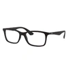 RAY BAN RB7047 OPTICS EYEGLASSES BLACK FRAME CLEAR LENSES POLARIZED 54-17