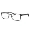 Ray Ban Rb8415 Eyeglasses Black Frame Clear Lenses Polarized 55-17 In Schwarz
