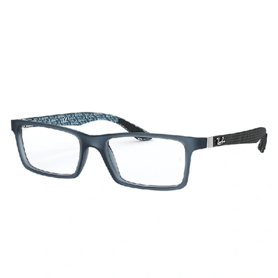 Ray Ban Rb8901 Eyeglasses Black Frame Clear Lenses Polarized 55-17