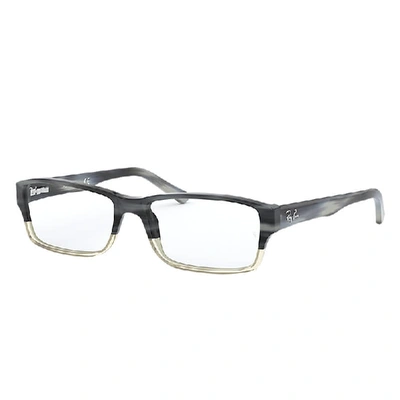 Ray Ban Rb5169 Eyeglasses Grey Frame Clear Lenses Polarized 54-16