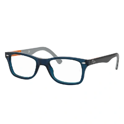Ray Ban Rb5228 Eyeglasses Grey Frame Clear Lenses Polarized 55-17