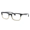 Ray Ban Rb5279 Eyeglasses Grey Frame Clear Lenses Polarized 55-18 In Grey Horn