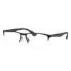Ray Ban Rb6335 Eyeglasses Black Frame Clear Lenses Polarized 56-17 In Black