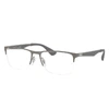 Ray Ban Rb6335 Eyeglasses Gunmetal Frame Clear Lenses Polarized 54-17 In Grey