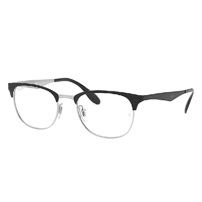 Ray Ban Rb6346 Eyeglasses Black Frame Clear Lenses Polarized 52-19
