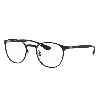 Ray Ban Rb6355 Eyeglasses Black Frame Clear Lenses Polarized 47-20 In Gunmetal