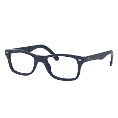 Ray Ban Rb5228 Eyeglasses Blue Frame Clear Lenses Polarized 53-17