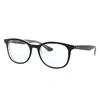 Ray Ban Rb7078 Eyeglasses Black Frame Multicolor Lenses Polarized 53-18 In Black