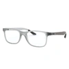 Ray Ban Rb8903 Eyeglasses Grey Frame Clear Lenses Polarized 53-18 In Grey
