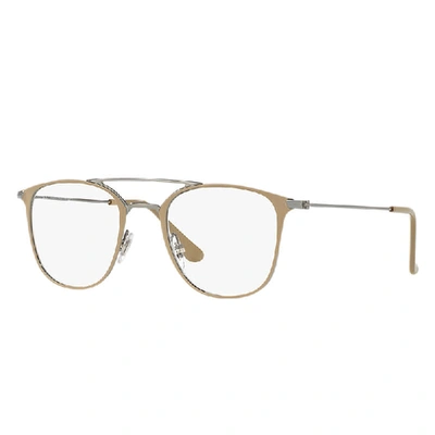 Ray Ban Rb6377 Eyeglasses Gunmetal Frame Clear Lenses Polarized 50-21