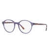 Ray Ban Dean Eyeglasses Violet Frame Clear Lenses Polarized 48-19 In Violet