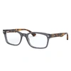 Ray Ban Rb5286 Eyeglasses Grey Frame Clear Lenses Polarized 51-18 In Grey