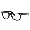 Ray Ban Wayfarer Ease Optics Eyeglasses Black Frame Clear Lenses Polarized 50-22 In Black