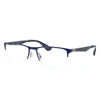 Ray Ban Rb6335 Eyeglasses Blue Frame Clear Lenses Polarized 56-17 In Blue