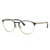 Ray Ban Rb6375 Optics Eyeglasses Black Frame Clear Lenses Polarized 53-18 In Black