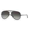 Ray Ban Blaze Aviator Sunglasses Black Frame Grey Lenses 61-13 In Black