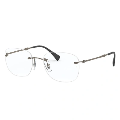 Ray Ban Rb8748 Eyeglasses Gunmetal Frame Clear Lenses Polarized 50-18