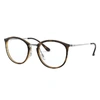 Ray Ban Rb7140 Eyeglasses Gunmetal Frame Clear Lenses 49-20 In Gunmetal