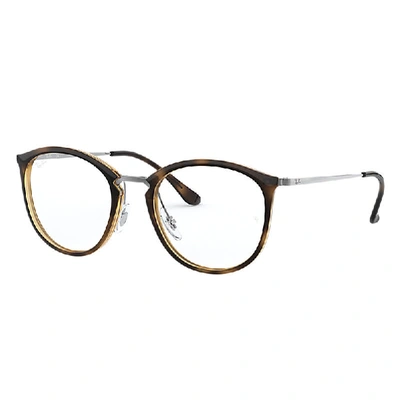 Ray Ban Rb7140 Eyeglasses Gunmetal Frame Clear Lenses 49-20