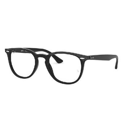 Ray Ban Rb7159 Eyeglasses Black Frame Clear Lenses Polarized 52-20