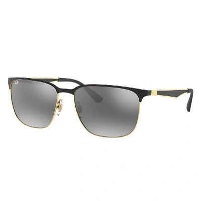 Ray Ban Rb3569 Sunglasses Gold Frame Grey Lenses 59-17
