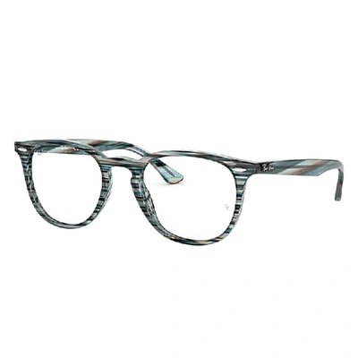 Ray Ban Rb7159 Eyeglasses Blue Frame Clear Lenses 50-20 In Blau