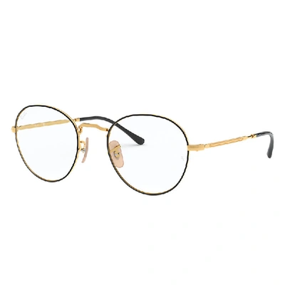 Ray Ban Round Metal Optics Ii Eyeglasses Gold Frame Clear Lenses Polarized 51-20