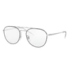 Ray Ban Rb6414 Eyeglasses Silver Frame Clear Lenses 53-18 In Silver