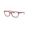 Ray Ban Rb5362 Optics Eyeglasses Purple-reddish Frame Clear Lenses 52-17 In Purple-reddish