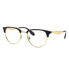 Ray Ban Rb6396 Optics Eyeglasses Gold Frame Clear Lenses Polarized 53-19 In Gold