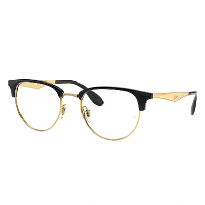 Ray Ban Rb6396 Optics Eyeglasses Gold Frame Clear Lenses Polarized 53-19