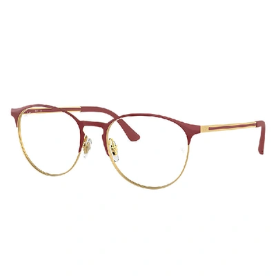 Ray Ban Rb6375 Optics Eyeglasses Gold Frame Clear Lenses Polarized 51-18