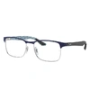 Ray Ban Rb8416 Eyeglasses Black Frame Clear Lenses Polarized 53-17 In Black