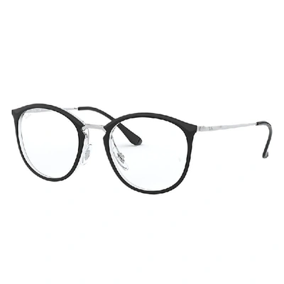 Ray Ban Rb7140 Eyeglasses Silver Frame Clear Lenses 49-20 In Silber
