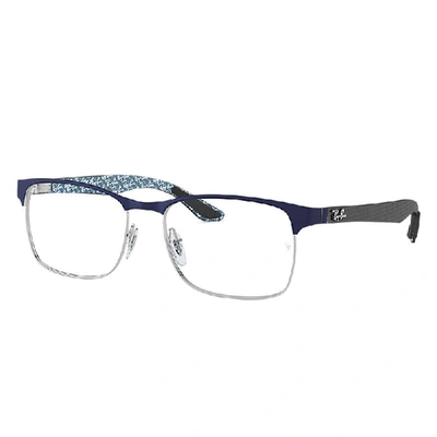 Ray Ban Rb8416 Eyeglasses Black Frame Clear Lenses Polarized 55-17